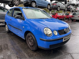 Location: Stapleford - 2003 VOLKSWAGEN POLO E 3 Door Hatchback REG: MA53VYO, Keys: No, MOT Expiry date: 25/10/2025, 1198 Petrol, 5 Speed Manual Petrol, Former Keepers: 4