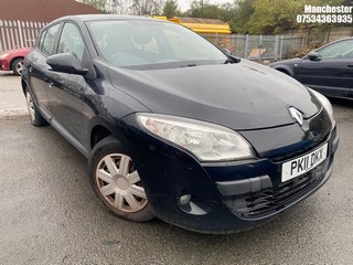 Location: Manchester - 2011 RENAULT MEGANE EXPRESSION VVT 100 5 Door Hatchback REG: PK11DKX, 1598 Petrol, 5 Speed Manual Petrol, Former Keepers: 5, Keys: No, MOT Expiry date: 17/07/2026