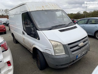 Location: Manchester - 2008 FORD TRANSIT 85 T260M FWD Panel Van REG: EJ08LHD, 2198 Diesel, 5 Speed Manual Diesel, Former Keepers: 16, Keys: No, MOT Expiry date: 03/05/2025