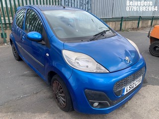 Location: Belvedere - 2012 PEUGEOT 107 ACTIVE 5 Door Hatchback REG: LS12CYX, Keys: No, MOT Expiry date: 05/07/2024, 998 Petrol, 5 Speed Manual Petrol, Former Keepers: 2
