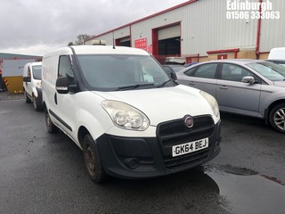 Location: Edinburgh - 2014 FIAT DOBLO 16V MULTIJET Panel Van REG: GK64BEJ, Keys: No, MOT Expiry date: 15/02/2025, 1248 Diesel, 5 Speed Manual Diesel, Former Keepers: 3
