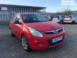 Location: Edinburgh - 2012 HYUNDAI I20 CLASSIC 5 Door Hatchback REG: DA12PPV, Keys: No, MOT Expiry date: 22/03/2024, 1248 Petrol, 5 Speed Manual Petrol, Former Keepers: 4