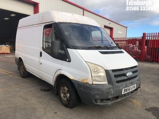 Location: Edinburgh - 2008 FORD TRANSIT 85 T280S FWD Panel Van REG: BN58AYK, Keys: No, MOT Expiry date: 12/02/2026, 2198 Diesel, 5 Speed Manual Diesel, Former Keepers: 7
