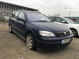 Location: Edinburgh - 2001 VAUXHALL ASTRA ENVOY DTI Estate REG: LN51XWG, Keys: No, MOT Expiry date: 11/12/2024, 1700 Diesel, 5 Speed Manual Diesel, Former Keepers: 6