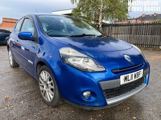 Location: Nottingham - 2011 RENAULT CLIO DYNAMIQUE TOMTOM DCI 3 Door Hatchback REG: ML11WBF, Keys: No, MOT Expiry date: 16/06/2025, 1461 Diesel, 5 Speed Manual Diesel, Former Keepers: 4