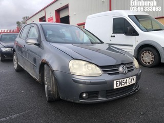 NOTE: ATF Registered Buyers ONLY - Location: Edinburgh - 2005 VOLKSWAGEN GOLF GT TDI 5 Door Hatchback REG: EN54GYK, Keys: No,  1968 Diesel, 6 Speed Manual Diesel, Former Keepers: 5