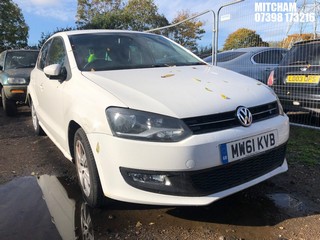 Location: Mitcham - 2012 VOLKSWAGEN POLO MATCH 60 5 Door Hatchback REG: MW61KVB, Keys: No, MOT Expiry date: 11/09/2025, 1198 Petrol, 5 Speed Manual Petrol, Former Keepers: 4