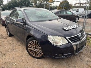 Location: Mitcham - 2007 VOLKSWAGEN EOS SPORT T FSI Convertible REG: EX07XKA, Keys: No, MOT Expiry date: 05/03/2026, 1598 Petrol, 6 Speed Manual Petrol, Former Keepers: 2