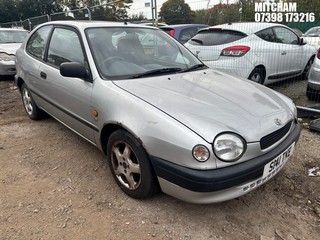 Location: Mitcham - 1998 TOYOTA COROLLA SR 3 Door Hatchback REG: S141TKE, Keys: No, MOT Expiry date: 05/03/2025, 1587 Petrol, 5 Speed Manual Petrol, Former Keepers: 2