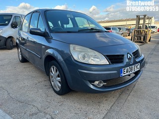 Location: Brentwood - 2008 RENAULT SCENIC DYN VVT A MPV REG: EA08EYC, Keys: No, MOT Expiry date: 08.11.2025, 1598 Petrol, 4 Speed Auto Petrol, Former Keepers: 8