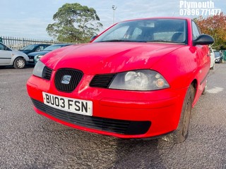 Location: Plymouth - 2003 SEAT IBIZA 5 Door Hatchback REG: BU03FSN, Keys: No, MOT Expiry date: 30/01/2025, 1198 Petrol, 5 Speed Manual Petrol, Former Keepers: 8
