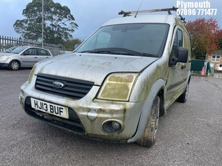 Location: Plymouth - 2013 FORD TRANSIT CONNECT 90 T230 T Panel Van REG: HJ13BUF, Keys: No, MOT Expiry date: 27/02/2022, 1753 Diesel, 5 Speed Manual Diesel, Former Keepers: 3