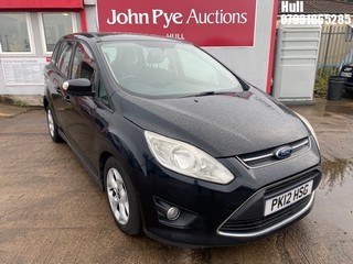 Location: Hull - 2012 FORD GRAND C-MAX ZETEC TDCI 14 MPV REG: PK12HSG, Keys: No, MOT Expiry date: 02/05/2026, 1997 Diesel, 6 Speed Auto Diesel, Former Keepers: 2