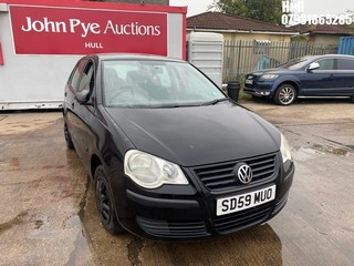 Location: Hull - 2009 VOLKSWAGEN POLO E 60 5 Door Hatchback REG: SD59MUO, Keys: No, MOT Expiry date: 23/01/2026, 1198 Petrol, 5 Speed Manual Petrol, Former Keepers: 3