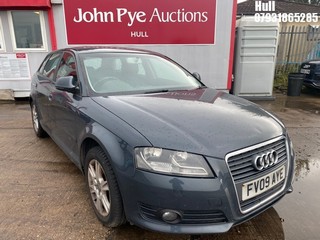 Location: Hull - 2009 AUDI A3 SE 138 TDI 5 Door Hatchback REG: FV09AYE, Keys: No, MOT Expiry date: 29/11/2025, 1968 Diesel, 6 Speed Manual Diesel, Former Keepers: 3