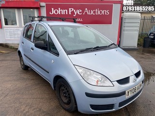 Location: Hull - 2008 MITSUBISHI COLT CZI 5 Door Hatchback REG: YY08AUK, Keys: No, MOT Expiry date: 19/05/2025, 1124 Petrol, 5 Speed Manual Petrol, Former Keepers: 6