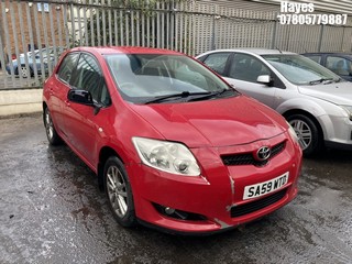 Location: Hayes - 2009 TOYOTA AURIS TR STOPSTART VVTI 5 Door Hatchback REG: SA59WTD, Keys: No, MOT Expiry date: 12/08/2025, 1329 Petrol, 6 Speed Manual Petrol, Former Keepers: 6