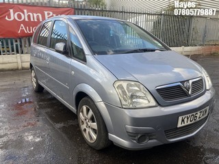 Location: Hayes - 2006 VAUXHALL MERIVA BREEZE S-A 5 Door Hatchback REG: KY06ZXM, Keys: No, MOT Expiry date: 17/07/2026, 1598 Petrol, 5 Speed Semi Auto Petrol, Former Keepers: 9