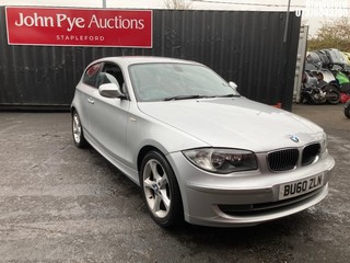 Location: Stapleford - 2011 BMW 116I SPORT 3 Door Hatchback REG: BU60ZLN, Keys: Yes, MOT Expiry date: 23/06/2026, 1995 Petrol, 6 Speed Manual Petrol, Former Keepers: 2