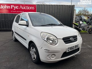 Location: Stapleford - 2010 KIA PICANTO 1 5 Door Hatchback REG: CV60BVG, Keys: Yes, MOT Expiry date: 16/01/2026, 999 Petrol, 5 Speed Manual Petrol, Former Keepers: 6