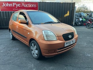 Location: Stapleford - 2005 KIA PICANTO GS 5 Door Hatchback REG: PF05TKJ, Keys: Yes, MOT Expiry date: 02/09/2026, 999 Petrol, 5 Speed Manual Petrol, Former Keepers: 3