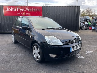 Location: Stapleford - 2005 FORD FIESTA ZETEC 5 Door Hatchback REG: PN55NYX, Keys: Yes, MOT Expiry date: 06/11/2025, 1242 Petrol, 5 Speed Manual Petrol, Former Keepers: 3