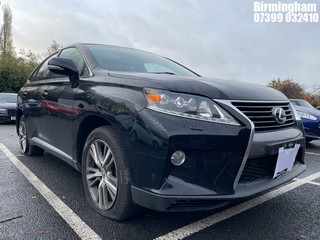 Location: Birmingham - 2015 LEXUS RX 450H ADVANCE PAN ROOF ESTATE REG: MK15PPF, 3456CC HYBRID ELECTRIC, VARIABLE 1 SPEED AUTO PETROL/E, Former Keepers: 3, Keys: Yes, MOT Expiry date: 15/11/2025