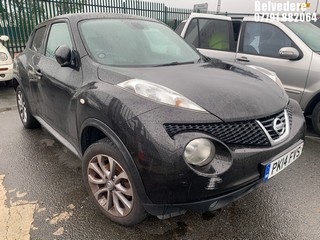 Location: BELVEDERE - 2014 NISSAN JUKE TEKNA DIG-T 5 Door Hatchback REG: PK14FVS, 1612cc Petrol, 6 Speed Manual Petrol, Former Keepers: 3, Keys: No, MOT: Expiry date24.01.2026