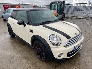 Location: BELVEDERE - 2012 MINI COOPER D 3 Door Hatchback REG: PE12SKD, 1598 Diesel, 6 Speed Manual, Former Keepers: 5, Keys: No, MOT Expiry date: 18/07/2026