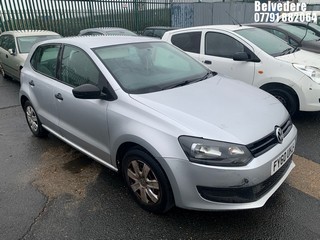 Location: Belvedere - 2010 VOLKSWAGEN POLO S 60 5 Door Hatchback REG: FY60UHJ, Keys: No, MOT Expiry date: 05/12/2025, 1198 Petrol, 5 Speed Manual Petrol, Former Keepers: 5