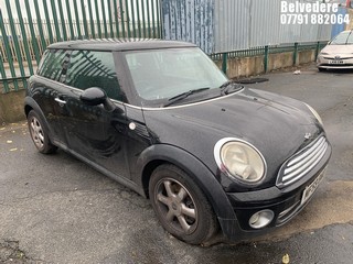 Location: Belvedere - 2009 MINI COOPER 3 Door Hatchback REG: MF59BWO, Keys: No, MOT Expiry date: 01/11/2025, 1598 Petrol, 6 Speed Manual Petrol, Former Keepers: 7