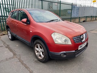 Location: Belvedere - 2007 NISSAN QASHQAI ACENTA 2WD 5 Door Hatchback REG: MW07FLP, Keys: No, MOT Expiry date: 20/06/2025, 1598 Petrol, 5 Speed Manual Petrol, Former Keepers: 6