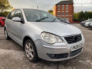 NOTE: ATF Registered Buyers ONLY - Location: Nottingham - 2008 VOLKSWAGEN POLO MATCH TDI 70 5 Door Hatchback REG: PK08GZB, 1422cc Diesel, 5 Speed Manual Diesel, Former Keepers: 7, Keys: Yes