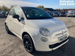 Location: Nottingham - 2012 FIAT 500 POP 3 Door Hatchback REG: PK12OUM, Keys: No, MOT Expiry date: 17/08/2026, 1242 Petrol, 5 Speed Manual Petrol, Former Keepers: 6