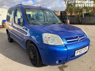 Location: Nottingham - 2007 CITROEN BERLINGO M-S DESIRE 75 Estate REG: FY07EPL, Keys: No, MOT Expiry date: 01/12/2025, 1598 Diesel, 5 Speed Manual Diesel, Former Keepers: 2