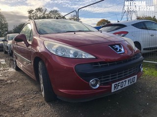 Location: Mitcham - 2007 PEUGEOT 207 GT TURBO CC Coupe REG: RF07YUO, Keys: No, MOT Expiry date: 01/10/2025, 1598 Petrol, 5 Speed Manual Petrol, Former Keepers: 4