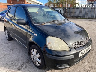 Location: Nottingham - 2004 TOYOTA YARIS T3 5 Door Hatchback REG: RL53EKG, Keys: No, MOT Expiry date: 14/04/2026, 1299 Petrol, 5 Speed Manual Petrol, Former Keepers: 7