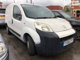 Location: Nottingham - 2008 CITROEN NEMO X HDI 610 Panel Van REG: YX58ZYY, Keys: No, MOT Expiry date: 04/06/2026, 1399 Diesel, 5 Speed Manual Diesel, Former Keepers: 10