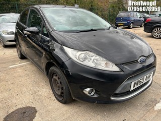 Location: Brentwood - 2010 FORD FIESTA TITANIUM TDCI 70 5 Door Hatchback REG: WN60AHF, Keys: No, MOT Expiry date: 25/10/2024, 1399 Diesel, 5 Speed Manual Diesel, Former Keepers: 5