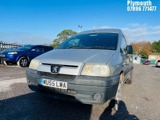 Location: Plymouth - 2005 PEUGEOT EXPERT 900 HDI Panel Van REG: WU55LWA, Keys: No, MOT Expiry date: 10/12/2024, 1997 Diesel, 5 Speed Manual Diesel, Former Keepers: 6