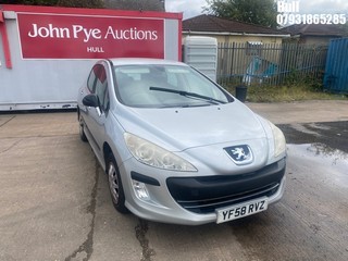 Location: Hull - 2009 PEUGEOT 308 S 5 Door Hatchback REG: YF58RVZ, Keys: No, MOT Expiry date: 11/11/2025, 1397 Petrol, 5 Speed Manual Petrol, Former Keepers: 8