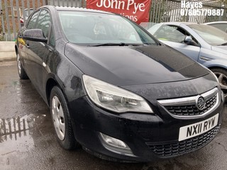 Location: Hayes - 2011 VAUXHALL ASTRA ES CDTI 5 Door Hatchback REG: NX11RYW, Keys: No, MOT Expiry date: 20/05/2026, 1686 Diesel, 6 Speed Manual Diesel, Former Keepers: 3