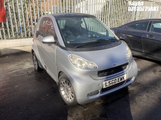 Location: Hayes - 2010 SMART FORTWO PASSION MHD AUTO Coupe REG: LS60EWK, Keys: No, MOT Expiry date: 04/07/2026, 999 Petrol, 5 Speed Auto Petrol, Former Keepers: 5