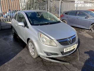 Location: Hayes - 2008 VAUXHALL CORSA CLUB A/C 3 Door Hatchback REG: DV58HWA, Keys: No, MOT Expiry date: 16/07/2025, 1229 Petrol, 5 Speed Manual Petrol, Former Keepers: 9