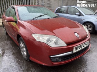 Location: Hayes - 2008 RENAULT LAGUNA DYNAMIQUE DCI 150 5 Door Hatchback REG: HV08ZFA, Keys: No, MOT Expiry date: 28/03/2026, 1995 Diesel, 6 Speed Manual Diesel, Former Keepers: 7