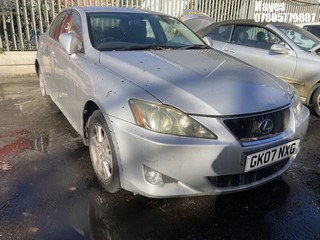 Location: Hayes - 2007 LEXUS IS 220D 4 Door Saloon REG: GK07NXG, Keys: No, MOT Expiry date: 27/06/2026, 2231 Diesel, 6 Speed Manual Diesel, Former Keepers: 3