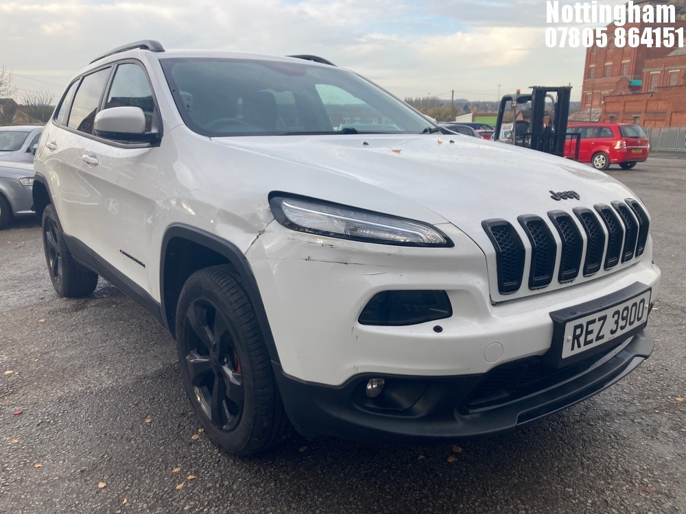 Location: Nottingham - 2016 JEEP CHEROKEE NIGHTEAGLE MJETI ESTATE REG: REZ3900, 2184cc DIESEL, 9 SPEED AUTO DIESEL, Former Keepers: 4, Keys: No, MOT Expiry date: 30/08/2024