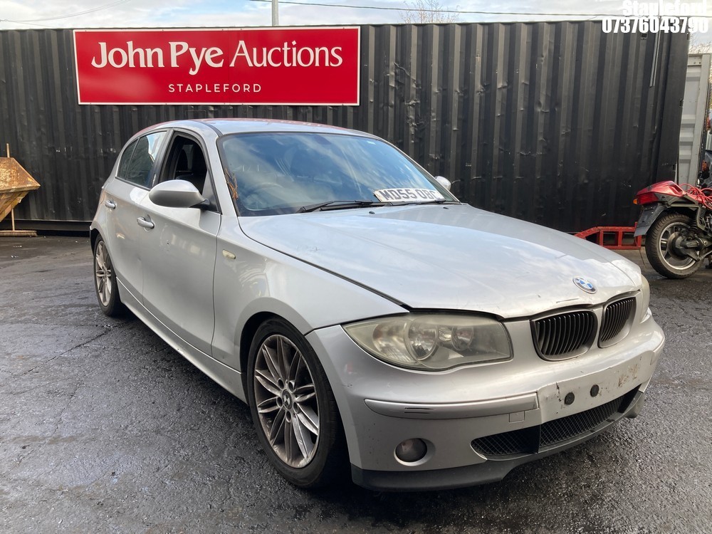 Location: Stapleford - 2006 BMW 118D SE 5 Door Hatchback REG: MD55OBC, Keys: Yes, MOT Expiry date: 01/01/2026, 1995 Diesel, 6 Speed Manual Diesel, Former Keepers: 8