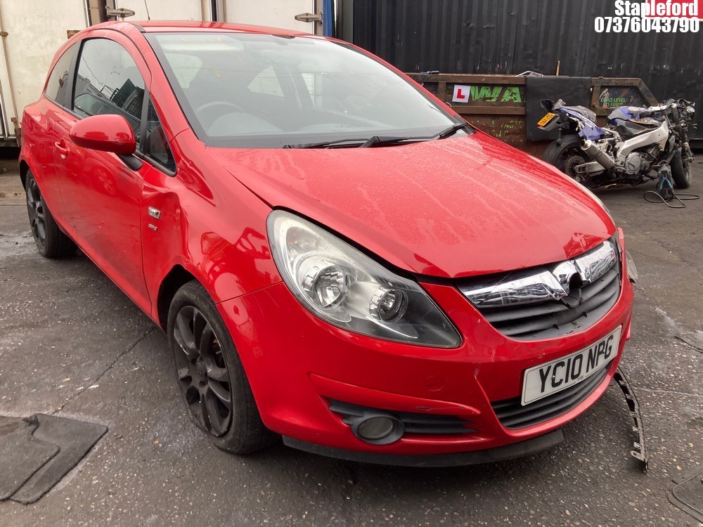 Location: Stapleford - 2010 VAUXHALL CORSA SXI CDTI 73 ECOFLEX 3 Door Hatchback REG: YC10NPG, Keys: No, MOT Expiry date: 24/07/2025, 1248 Diesel, 5 Speed Manual Diesel, Former Keepers: 2