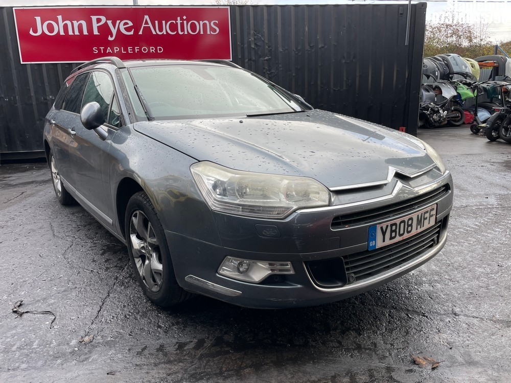 Location: Stapleford - 2008 CITROEN C5 VTR+ HDI Estate REG: YB08MFF, Keys: No, MOT Expiry date: 15/07/2025, 1997 Diesel, 6 Speed Manual Diesel, Former Keepers: 6